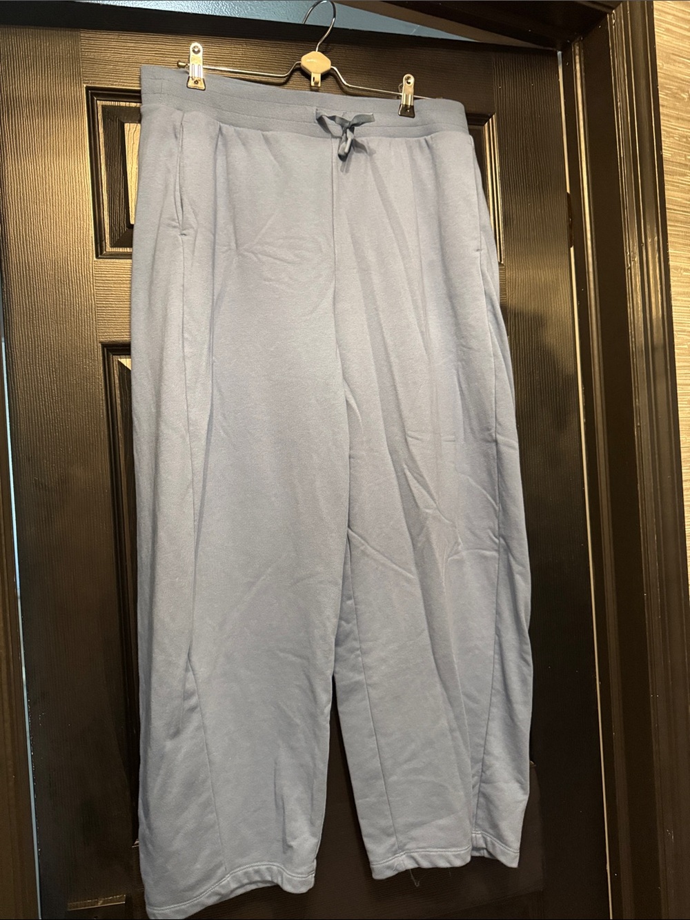 all in motion Light Blue Drawstring Barrel Leg Sweatpants